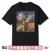 Funny German Shepherd Patriotic Beach Fireworks Dog Art Shirt