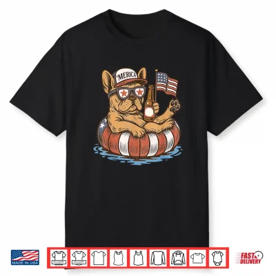 Merica Patriotic Frenchie 4Th Of July Shirt