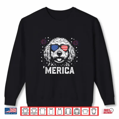 Sweatshirt Patriotic Goldendoodle Merica 4th of July Dog Lover Shirt