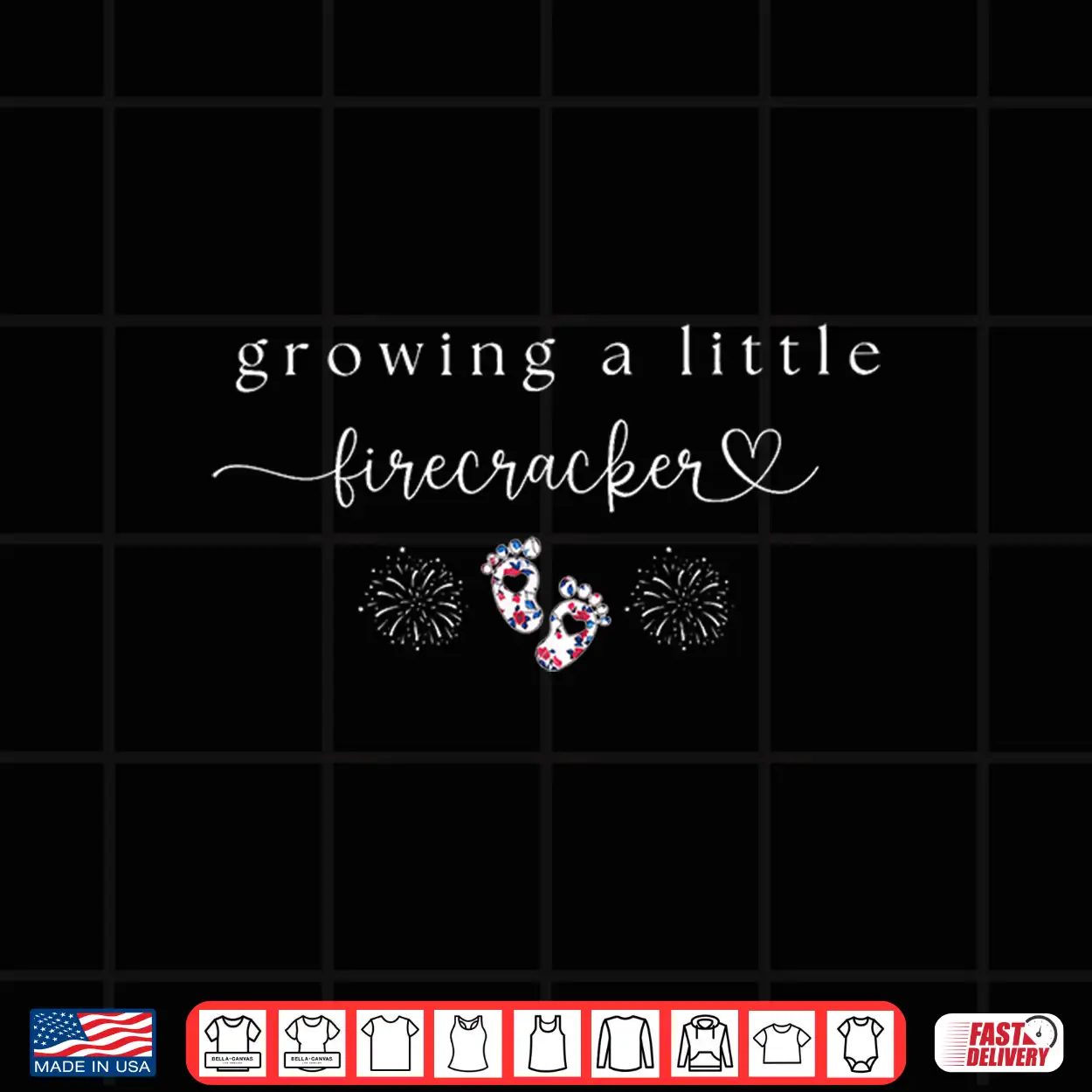 Retro Growing A Little Firecracker 4Th Of July Pregnancy Shirt Retro Growing A Little Firecracker 4Th Of July Pregnancy Shirt