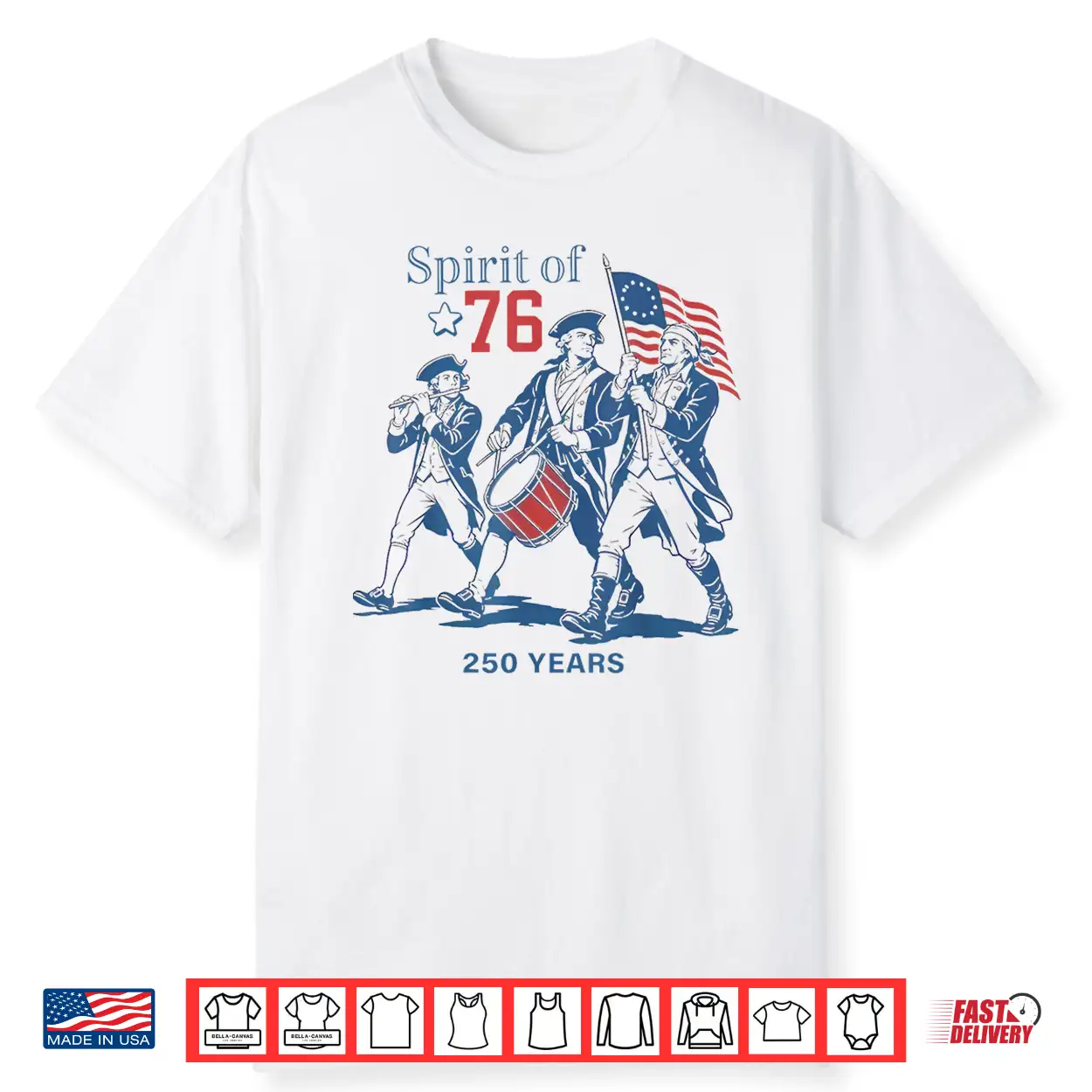 Spirit Of 76 Vintage 4Th Of July Patriotic 250 Years Us Flag Shirt Spirit Of 76 Vintage 4Th Of July Patriotic 250 Years Us Flag Shirt