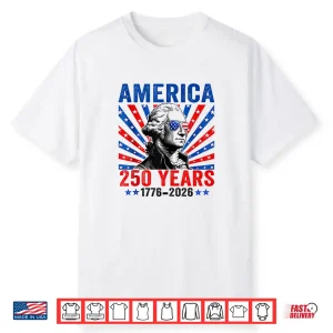 Vintage George Washington 250 Years America 4Th Of July Shirt