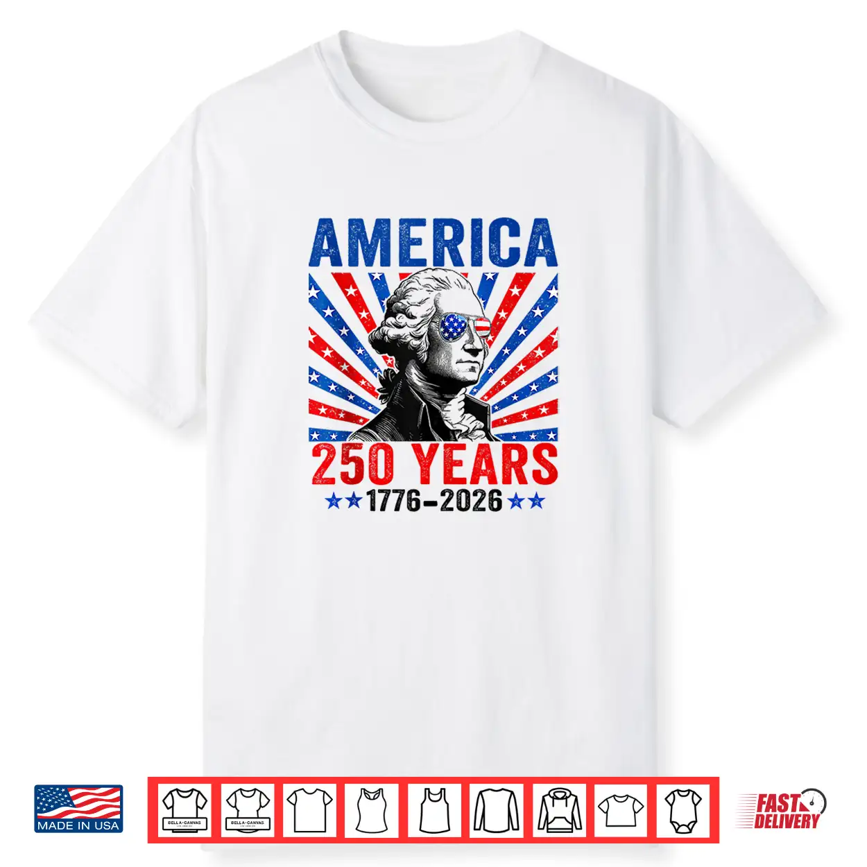 Vintage George Washington 250 Years America 4Th Of July Shirt Vintage George Washington 250 Years America 4Th Of July Shirt