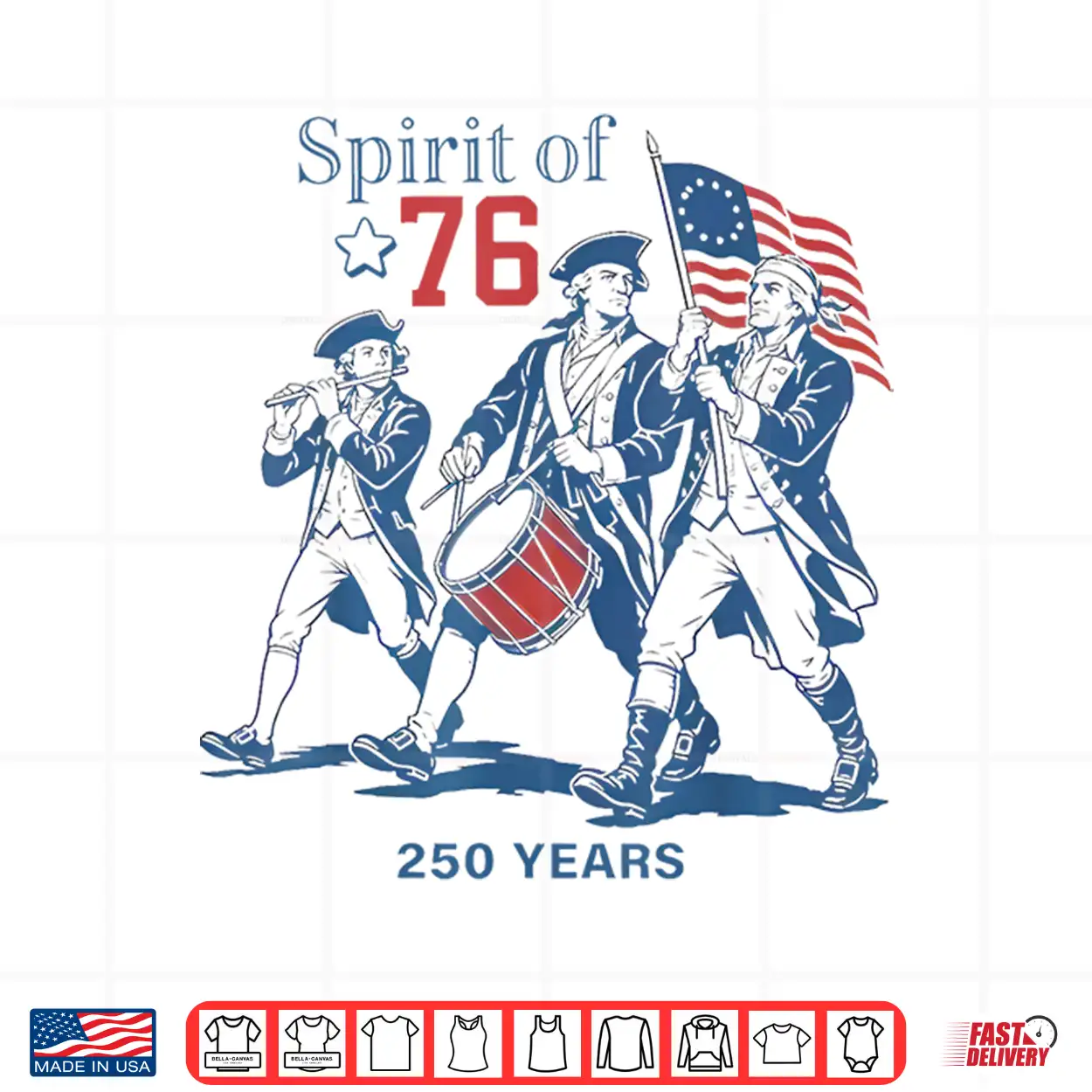 Spirit Of 76 Vintage 4Th Of July Patriotic 250 Years Us Flag Shirt Spirit Of 76 Vintage 4Th Of July Patriotic 250 Years Us Flag Shirt