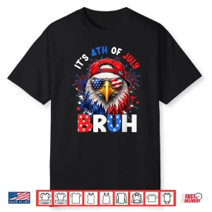 Bruh Eagles Usa American Patriotic Fourth Of July Men Boys Shirt