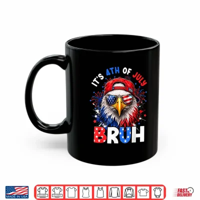 Mug Bruh Eagles USA American Patriotic Fourth of July Men Boys Shirt
