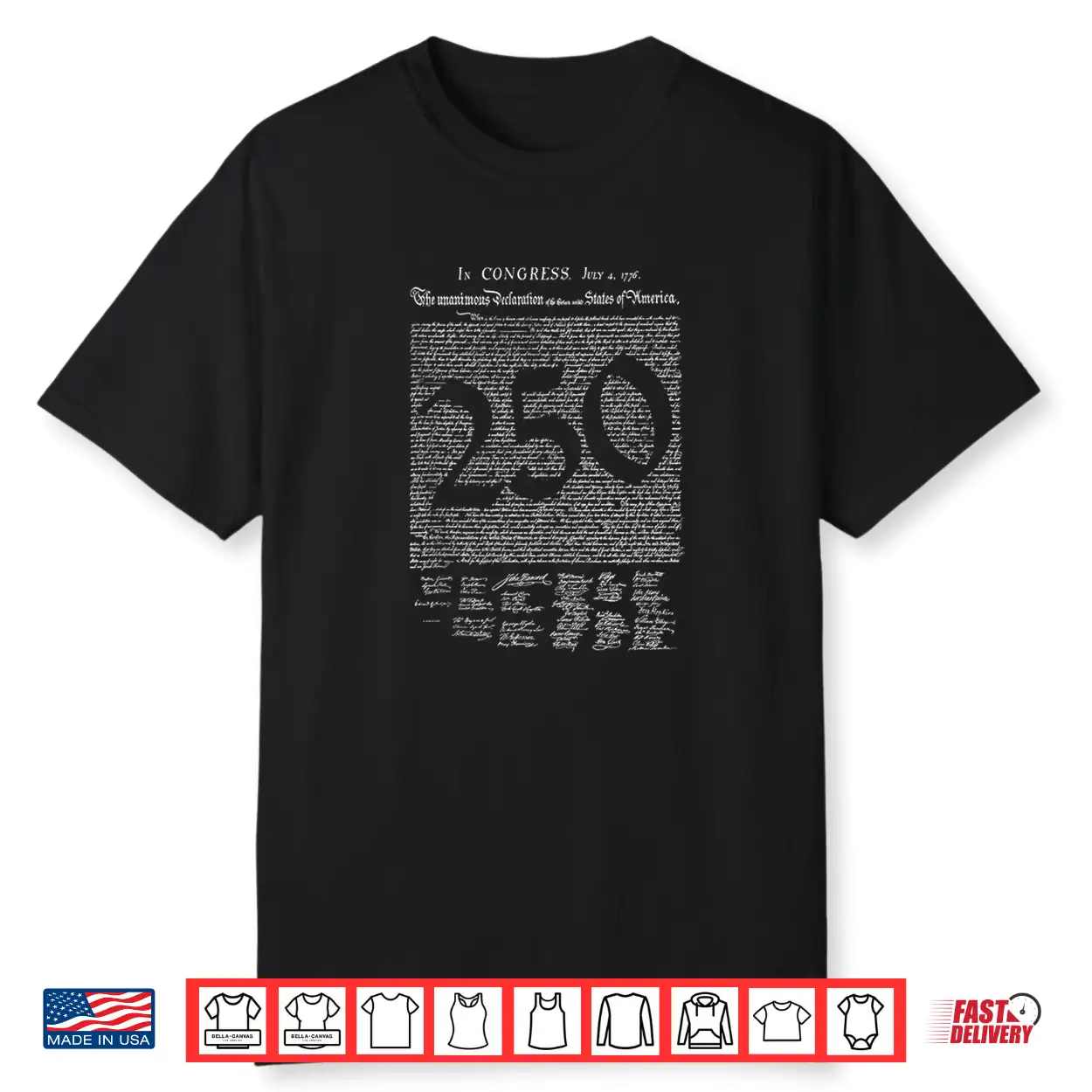 Usa 250 Years Declaration Of Independence Day 1776 Vintage Shirt Usa 250 Years Declaration Of Independence Day 1776 Vintage Shirt