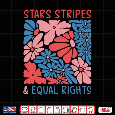 Design Stars Stripes and Equal Rights 4th of July Rights Performance Shirt