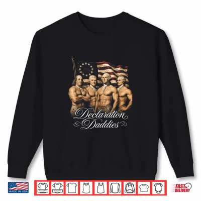 Declaration Daddies Founding Fathers Muscular Usa Shirt 2 Sweatshirt Declaration Daddies Founding Fathers Muscular USA Shirt