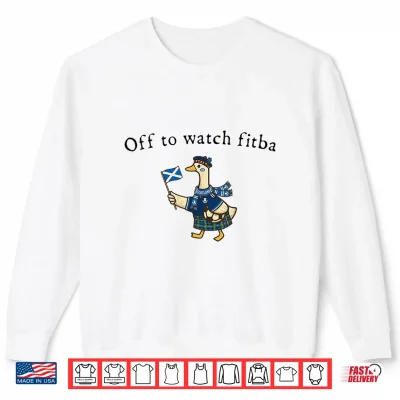 Off To Watch Fitba Scottish Goose Shirt 2 Sweatshirt Off to Watch Fitba Scottish Goose Shirt