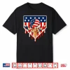 Baseball Ice Cream Drip Crossed Bats Usa Flag 4Th Of July Shirt