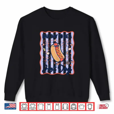 Sweatshirt Bad Day to Be A Hot Dog Funny Cartoon Summer 4th of July BBQ Shirt