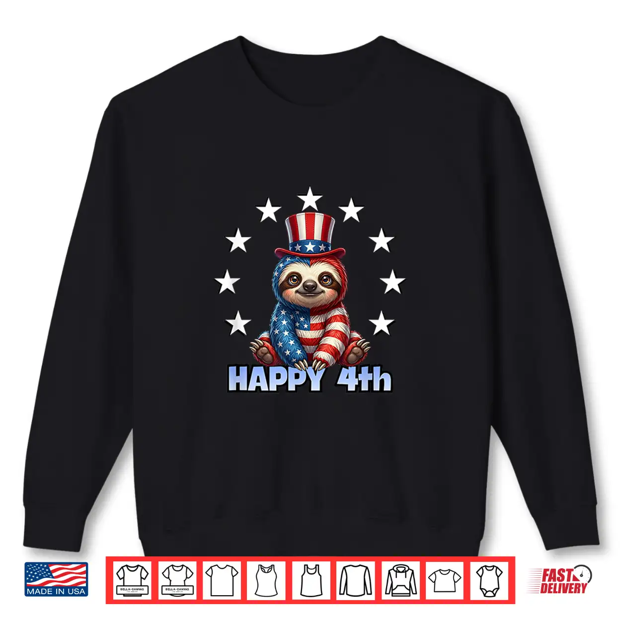 Patriotic American Flag Sloth Happy 4Th Of July Usa Shirt Patriotic American Flag Sloth Happy 4Th Of July Usa Shirt