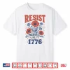 Retro Boho Floral Subtle Resist Like It’S 1776 250 Years Shirt