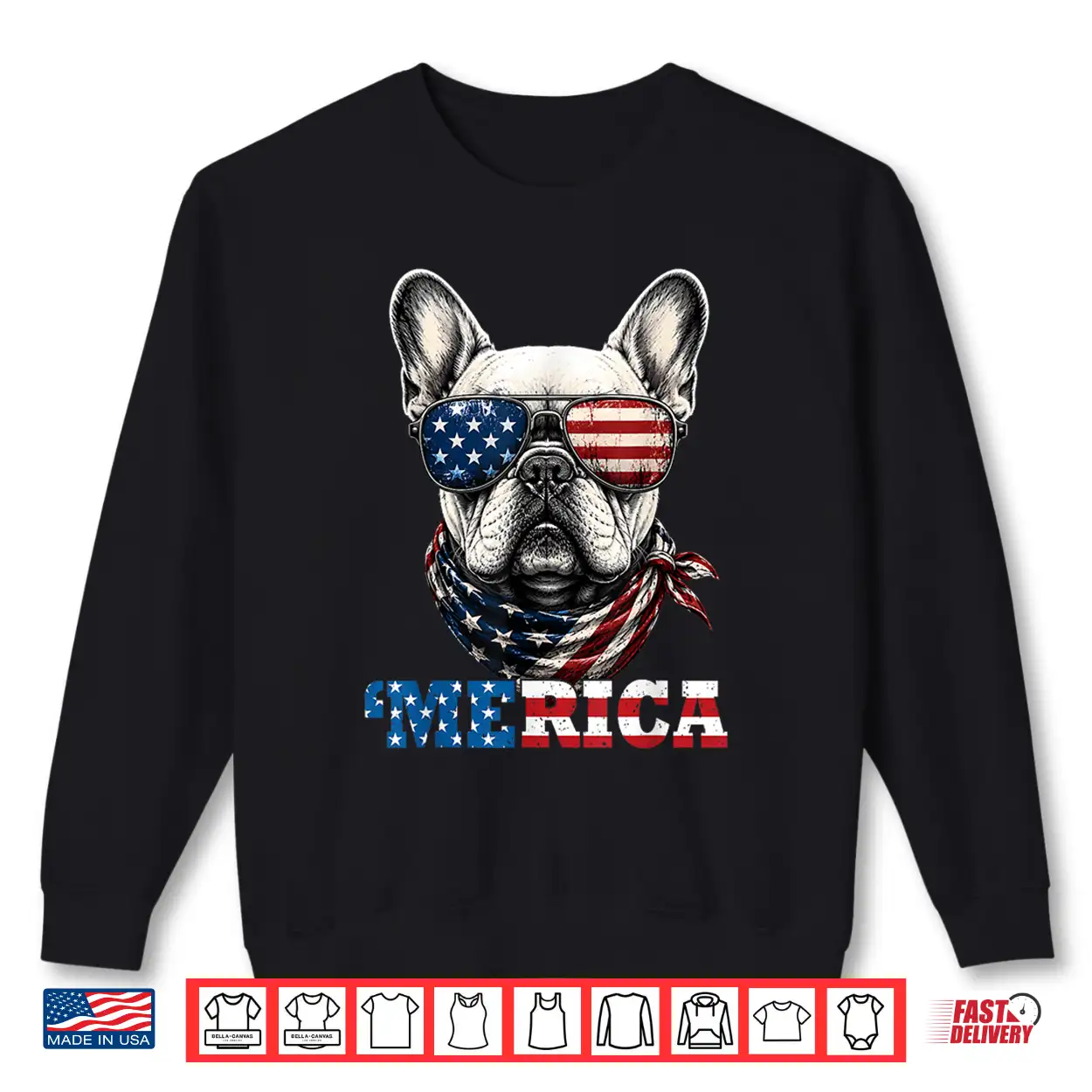 4Th Of July French Bulldog Merica Dog Patriot American Flag Shirt 4Th Of July French Bulldog Merica Dog Patriot American Flag Shirt