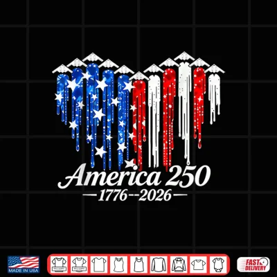 250 Years 1776 2026 B2 Jets Heart Flag Birthday 4Th Of July Shirt 4 Design 250 Years 1776 2026 B2 Jets Heart Flag Birthday 4th of July Shirt
