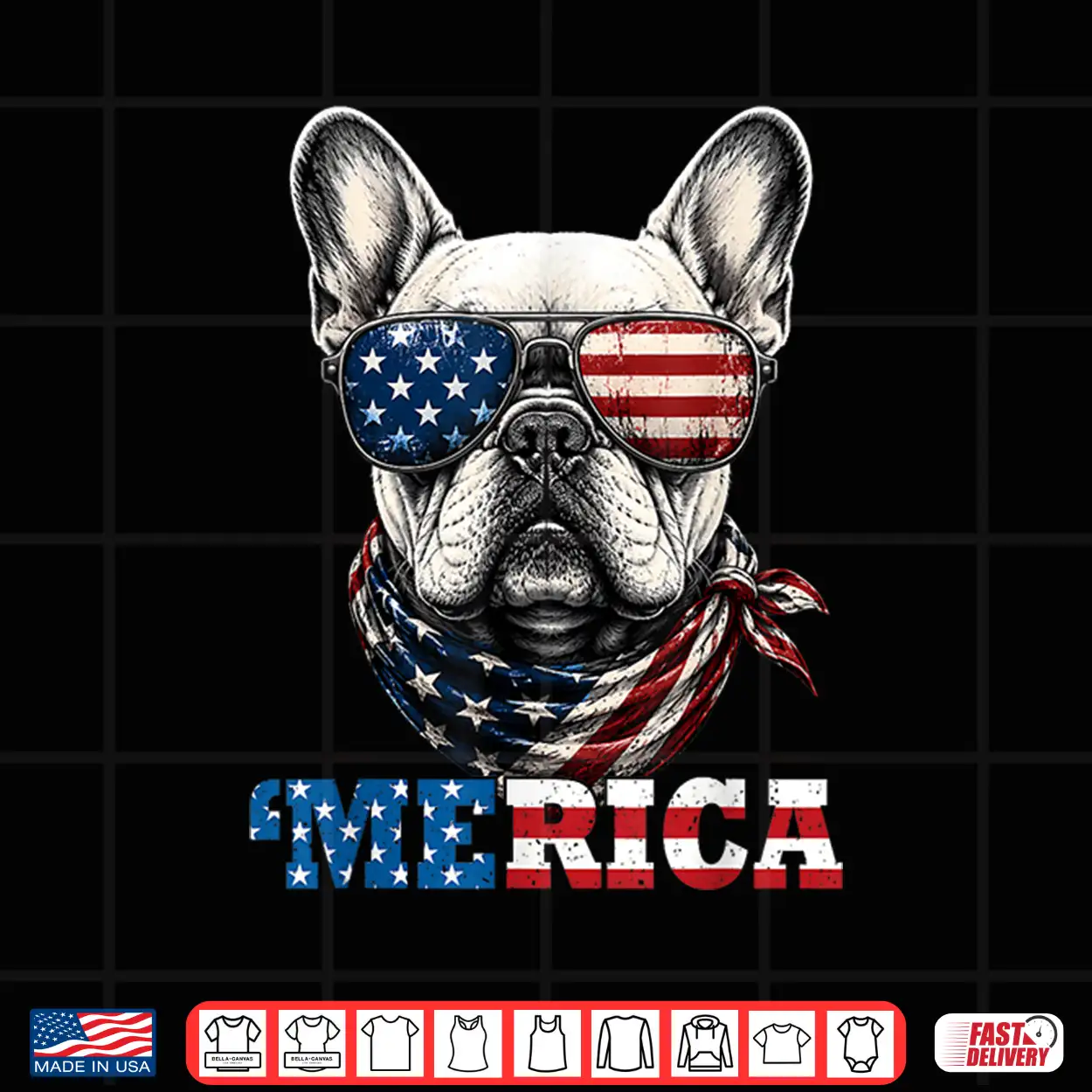 4Th Of July French Bulldog Merica Dog Patriot American Flag Shirt 4Th Of July French Bulldog Merica Dog Patriot American Flag Shirt