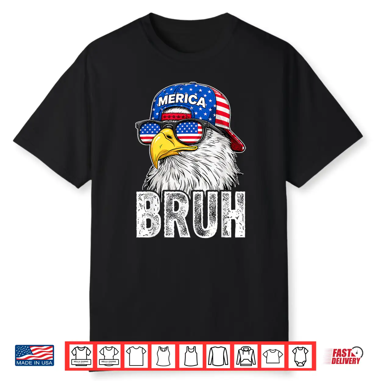 Bruh Bald Eagle Sunglasses American 4Th Of July Funny Merica Shirt Bruh Bald Eagle Sunglasses American 4Th Of July Funny Merica Shirt