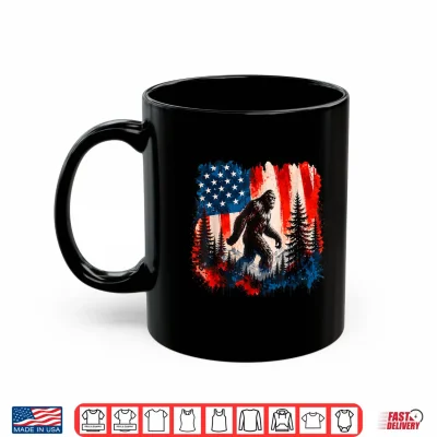 Bigfoot Sasquatch American Flag 4Th Of July Patriotic Men Shirt 3 Mug Bigfoot Sasquatch American Flag 4th of July Patriotic Men Shirt