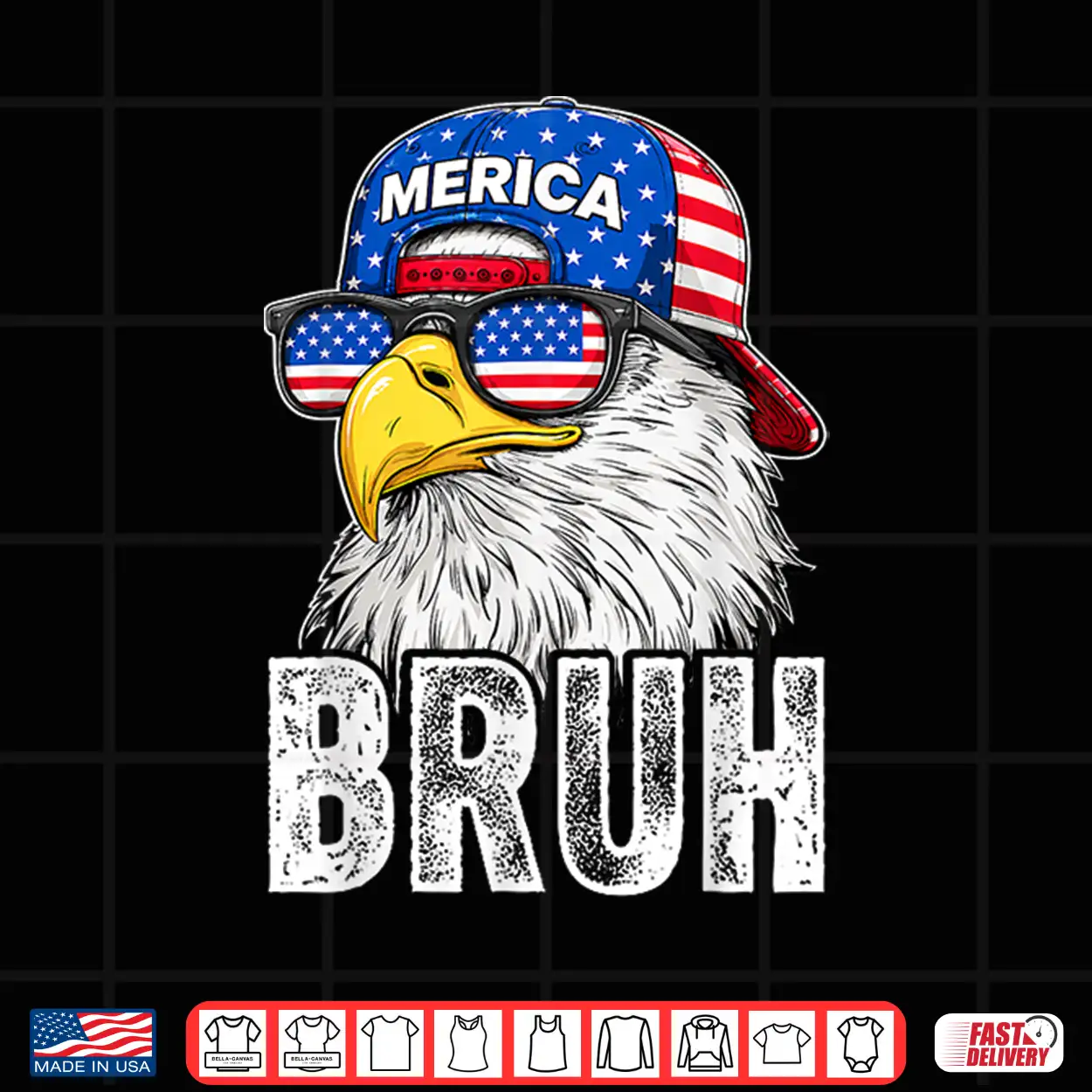 Bruh Bald Eagle Sunglasses American 4Th Of July Funny Merica Shirt Bruh Bald Eagle Sunglasses American 4Th Of July Funny Merica Shirt