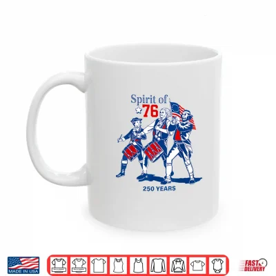 Mug Spirit of 1776 250 Years Presidents 4th of July American USA Shirt