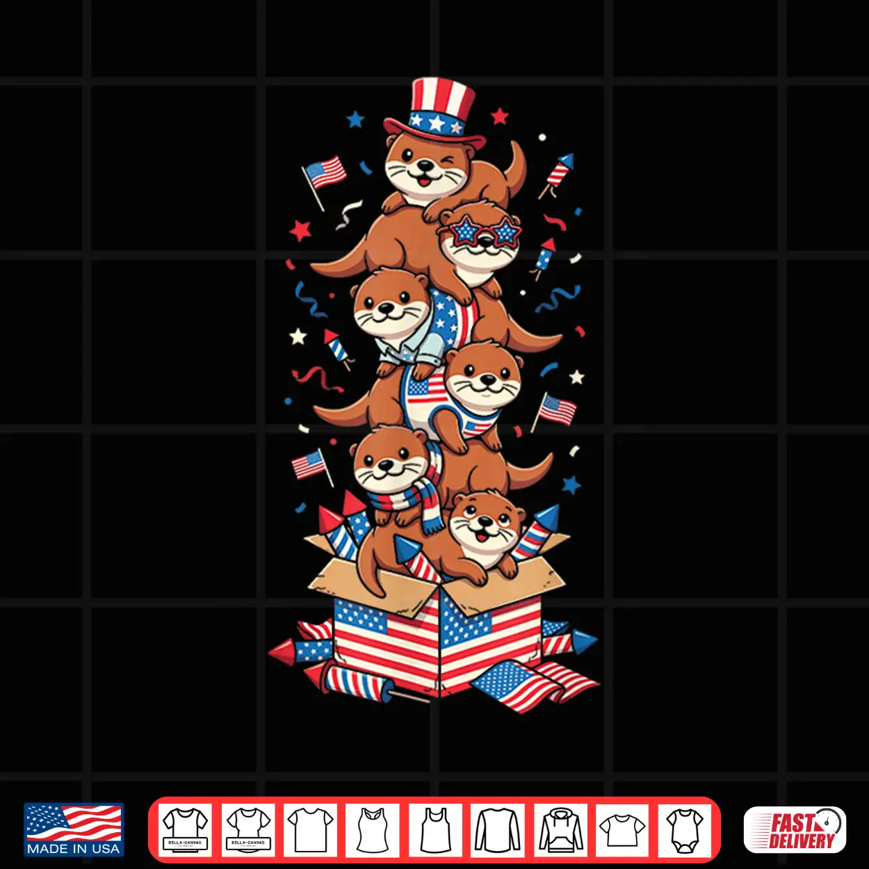 Funny Otter American Usa Flag Memorial Day 4Th Of July Shirt Funny Otter American Usa Flag Memorial Day 4Th Of July Shirt