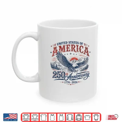 Mug 250 Years American 1776 Eagle 4th of July 250th Anniversary Shirt