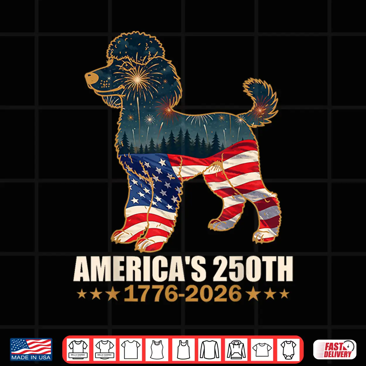 America’S 250Th Anniversary 1776 2026 Poodle Dog 4Th Of July Shirt America’S 250Th Anniversary 1776 2026 Poodle Dog 4Th Of July Shirt