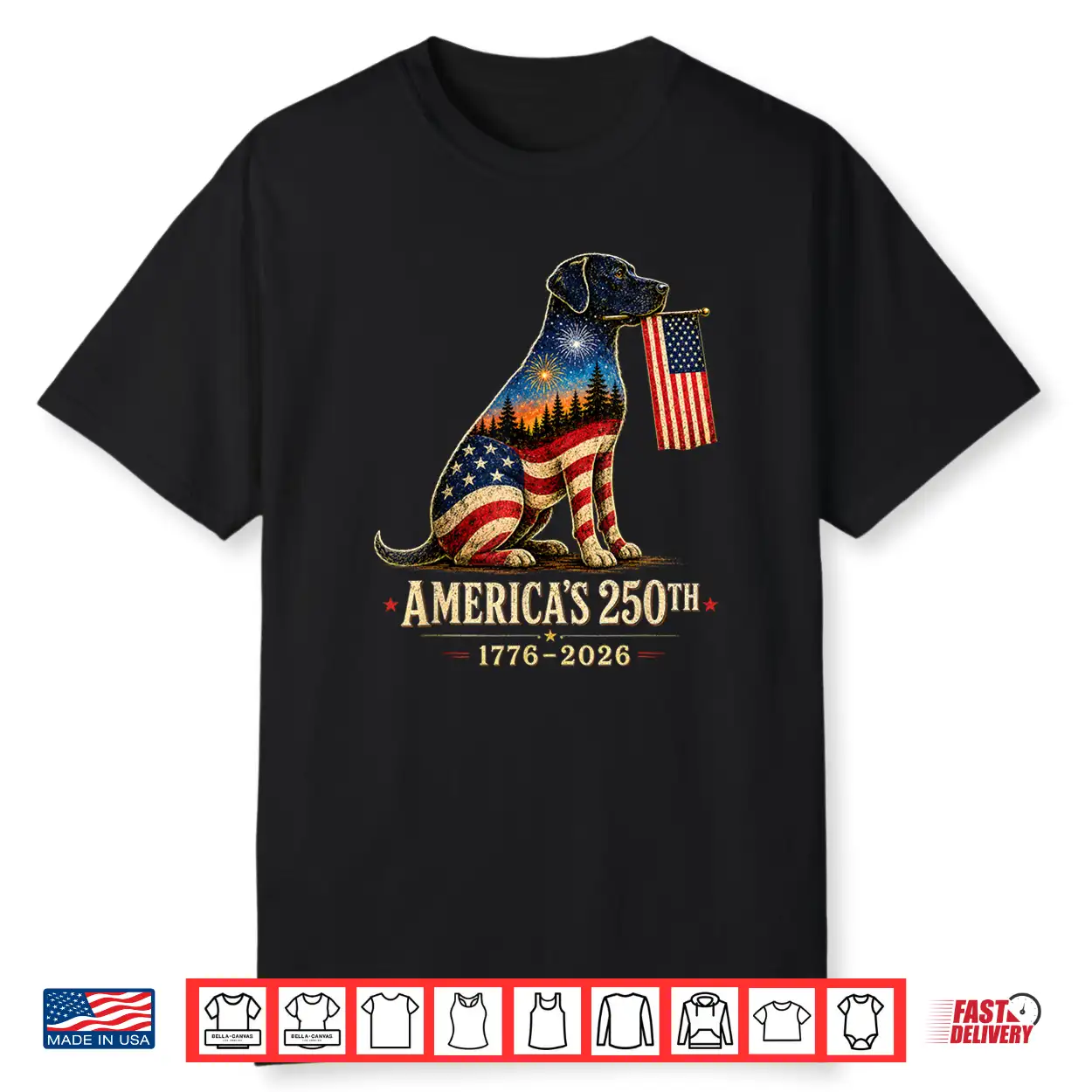 Labrador Retriever America’S 250Th Anniversary 4Th Of July Shirt Labrador Retriever America’S 250Th Anniversary 4Th Of July Shirt