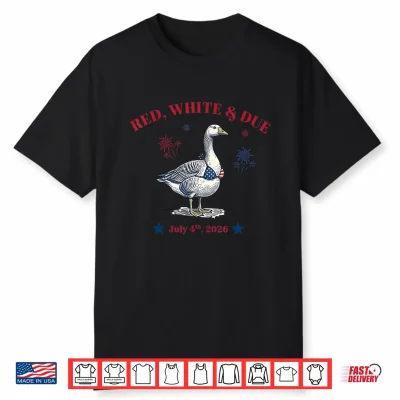 Red White And Due Silly Goose Summer Pregnant 4Th Of July Shirt