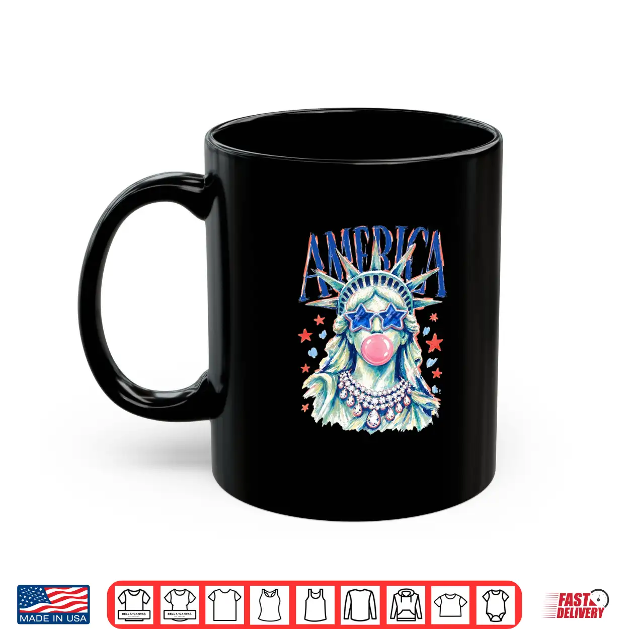 America Statue Of Liberty Blowing Bubble Gum Shirt America Statue Of Liberty Blowing Bubble Gum Shirt