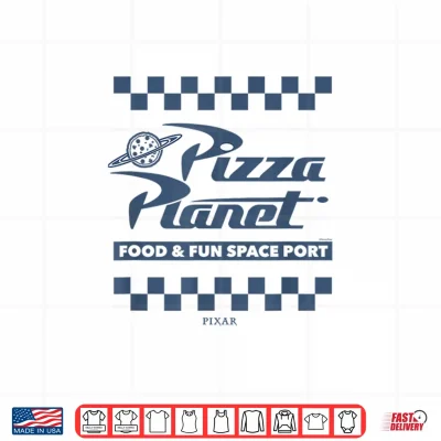 Design Disney Pixar Toy Story 5 Pizza Planet Logo Poster Shirt