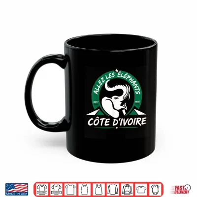 Mug Ivory Coast Pride Cote DIvoire Heritage Elephant Flag Shirt