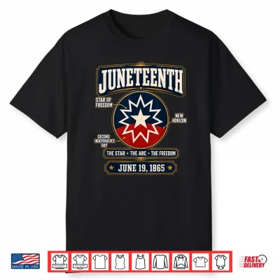 Juneteenth Flag Red White Blue Meaning Black Freedom Day Men Shirt