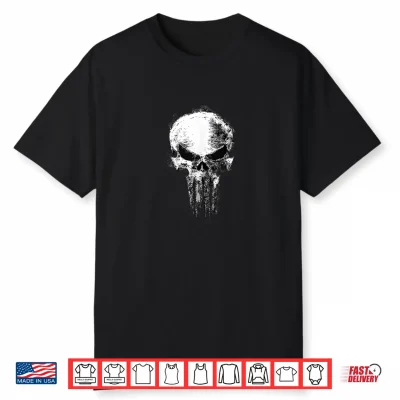 Marvel The Punisher One Last Kill Distressed Skull Shirt