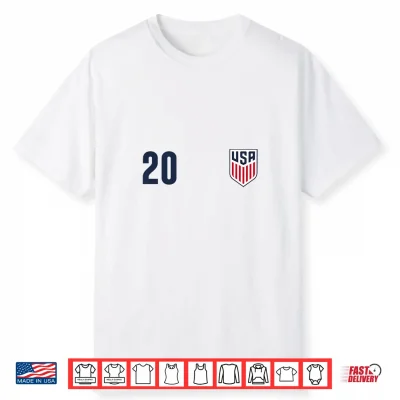 Officially Licensed Us Soccer Folarin Balogun Legacy #20 Shirt
