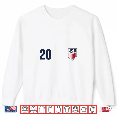 Sweatshirt Officially Licensed US Soccer Folarin Balogun Legacy 20 Shirt