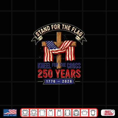 Design Stand for The Flag Kneel for The Cross 250 Years Premium Tri Blend Shirt