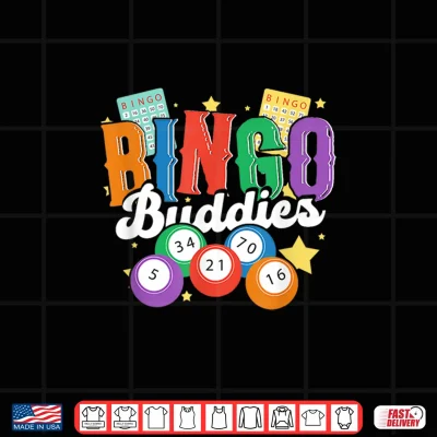 Design Bingo Buddies Lucky Game Player Bling Indoor Games Adults Shirt