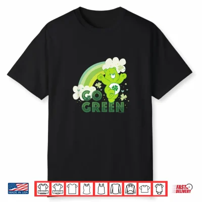 Care Bears St. Patrick’S Day Good Luck Bear Rainbow Go Green Shirt