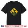 Cats Jumping Road Sign Beware Japan Japanese Cat Lover Fun Shirt