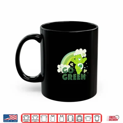 Mug Care Bears St. Patricks Day Good Luck Bear Rainbow Go Green Shirt