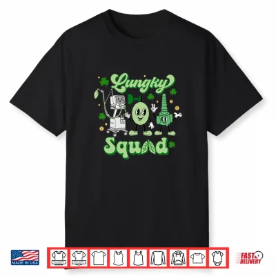 Groovy Lung Therapist Squad Respiratory Therapy St Patricks Shirt
