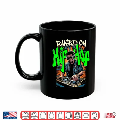 Mug Hip Hop DJ 50th Anniversary Celebration RAISED ON Graphic Shirt