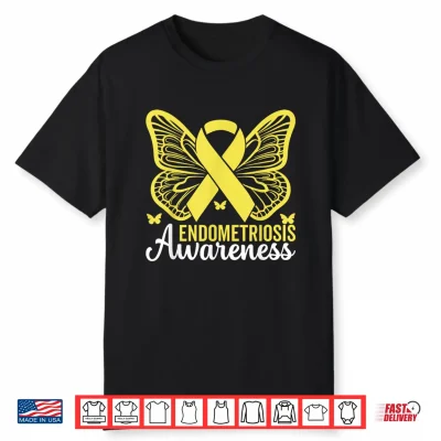 In March We Wear Yellow Endometriosis Awareness Month Shirt