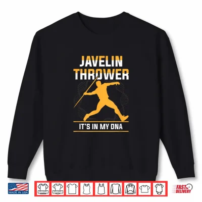 Sweatshirt Javelin Thrower Its In My DNA Javelin Throw Funny Apparel Shirt