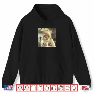 Hoodie New Funny Distressed Doll Face Meme Shirt