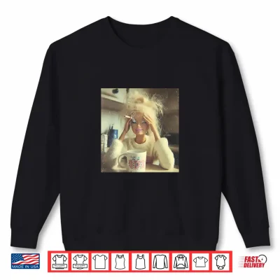 Sweatshirt New Funny Distressed Doll Face Meme Shirt