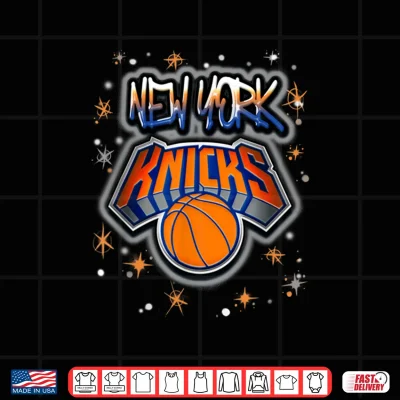 Design NBA New York Knicks Airbrush Logo Shirt