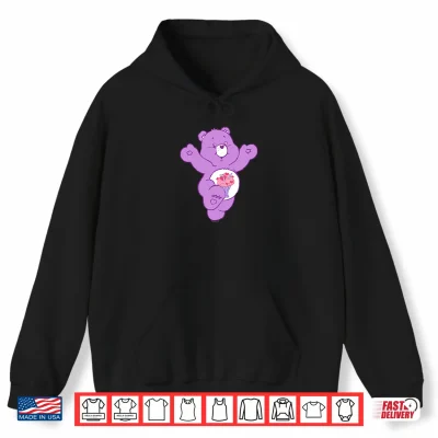 Hoodie Care Bears Share Bear Jumping Hug Shirt